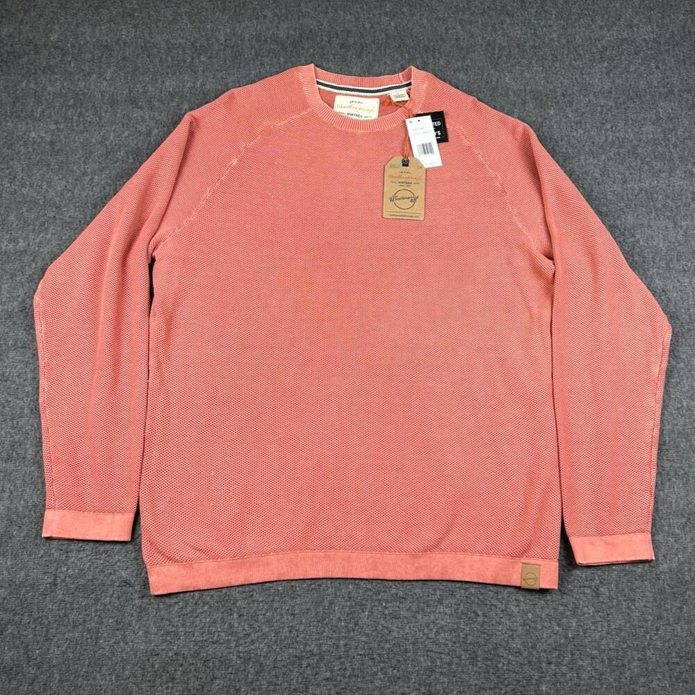 Weatherproof Vintage 100% Cotton Sweater‎ Apricot Brandy Size Large